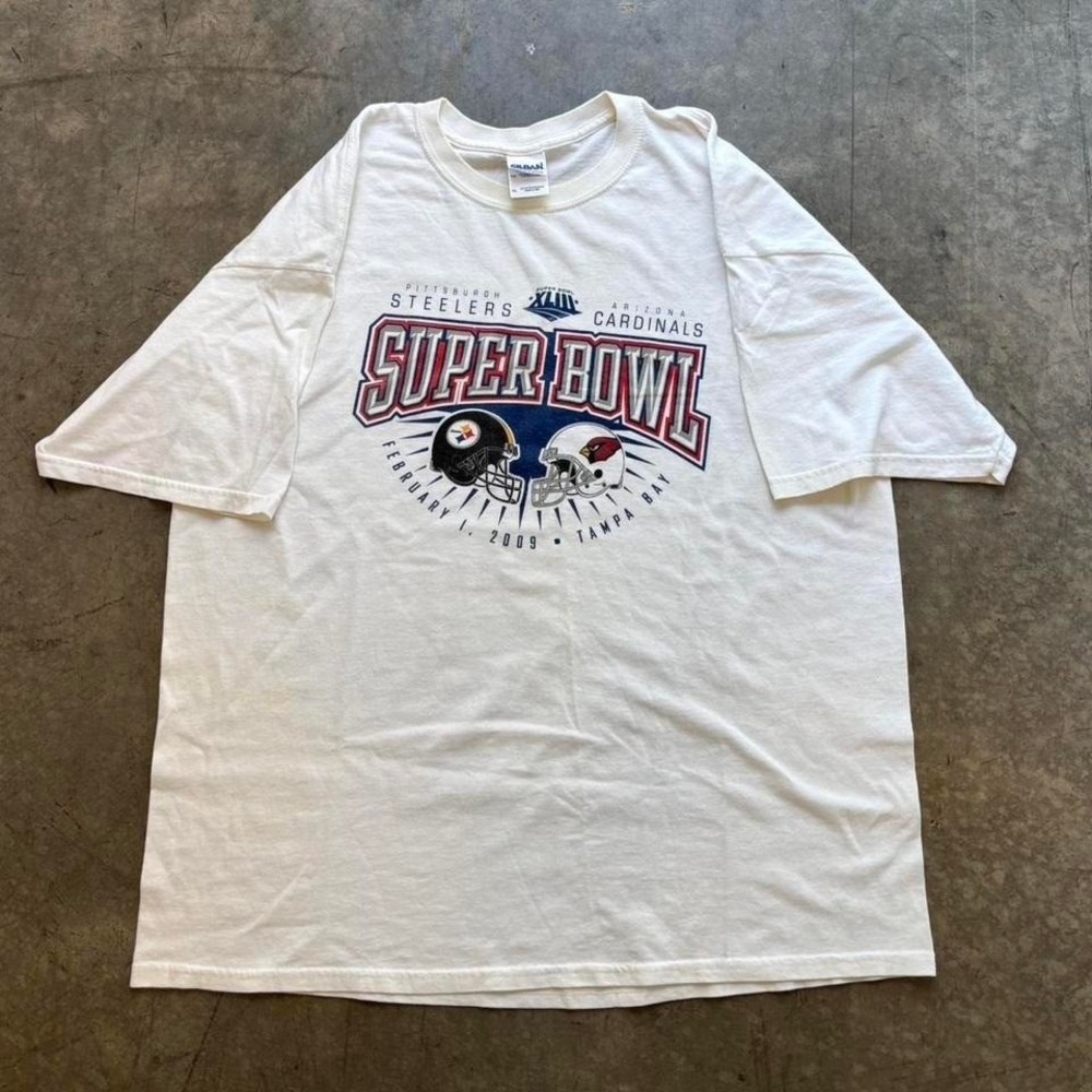 2009 Super Bowl XLIII Arizona Cardinals vs Steelers Shirt Size XL